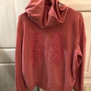 Pink Victoria’s Secret zip up hoodie